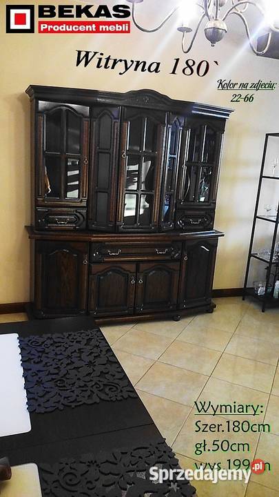 Kredens Witryna 180 Orzech Włoski Bekas Meble Meble Kraków sprzedam