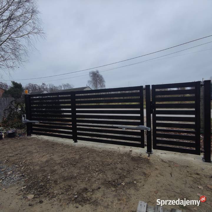 Brama skrzydłowa 4m furtka 1m Komplet do montażu Warka