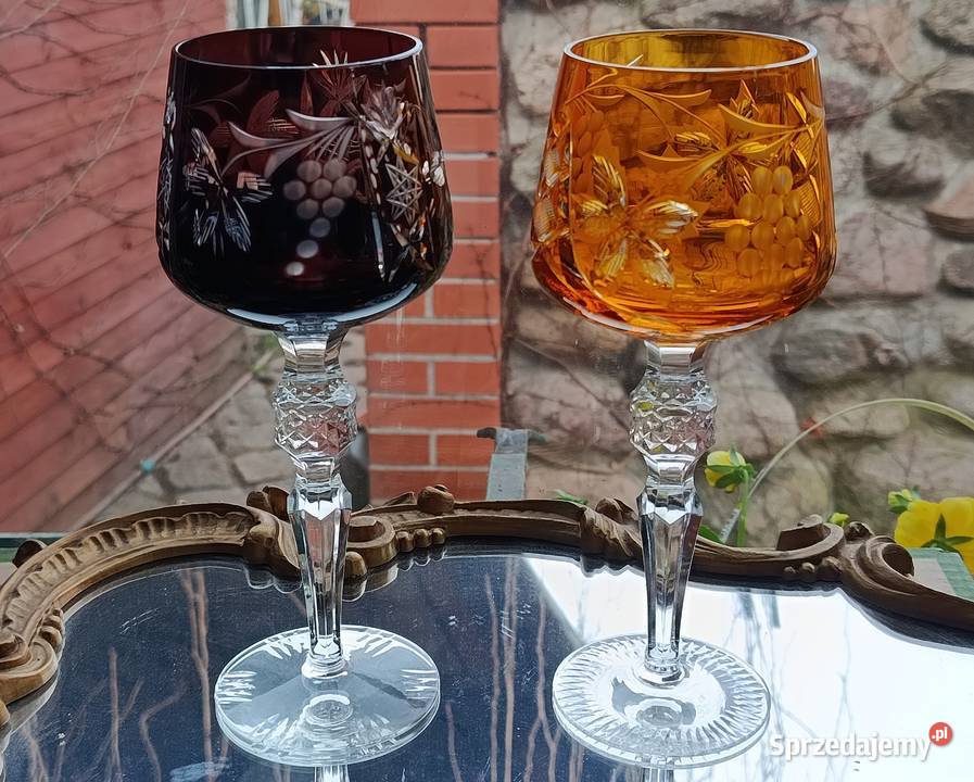 Piękne kieliszki kryształowe do wina Remer Klenica