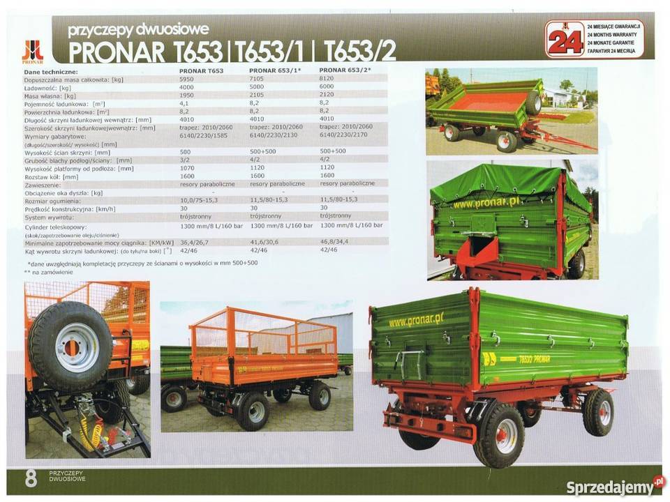 Przyczepa Pronar 8T 10T DOSTĘPNOŚĆ ZARAZ Z nieuszkodzony Toruń sprzedam