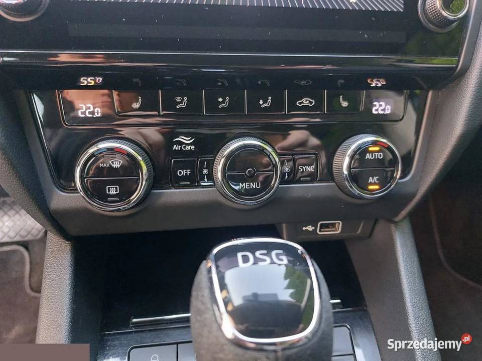 Skoda Octavia 20 TDI Elegance DSG 150 2019r czarny Kaniów