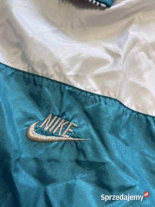 VINTAGE NIKE BOMBER JACKET 1990S BLUE SIZE L Nike Łowicz