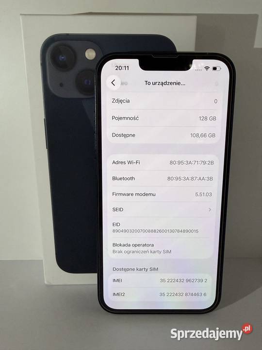 iPhone 13 128GB Czarny