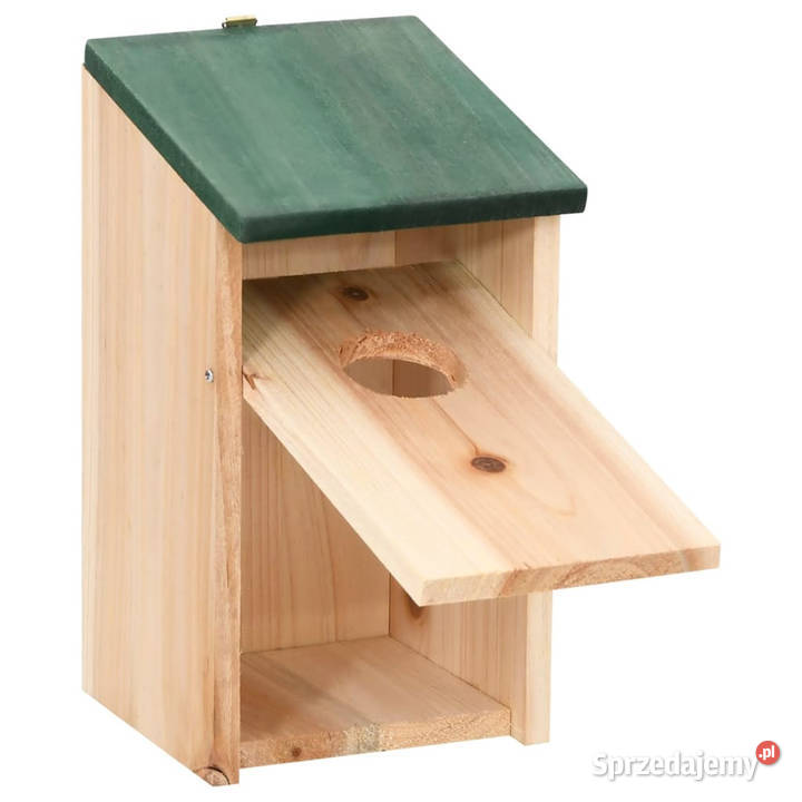 Domki ptaków 4 drewniane 12 x 12 x 22 WM41012 Warszawa