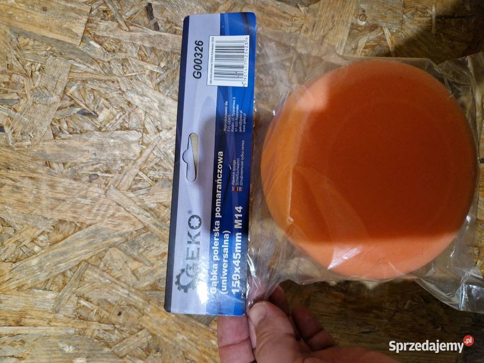 Gąbka polerska czarna 150mm x 45mm M14 twarda Głogowa sprzedam