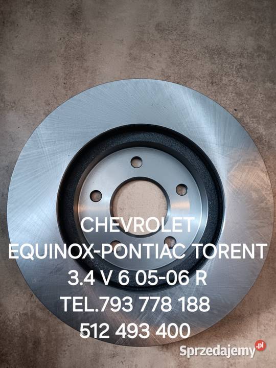 TARCZA HAMULCOWA CHEVROLET EQUINOXPONTIAC TORENT Kawnice