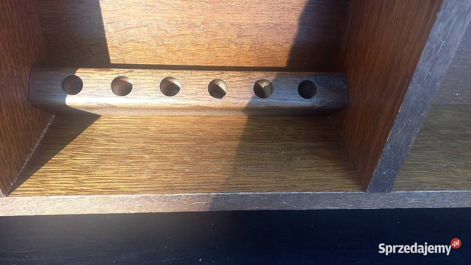 Biurko dębowe drewniane z roletą Sekretarzyk 731 Gawroniec