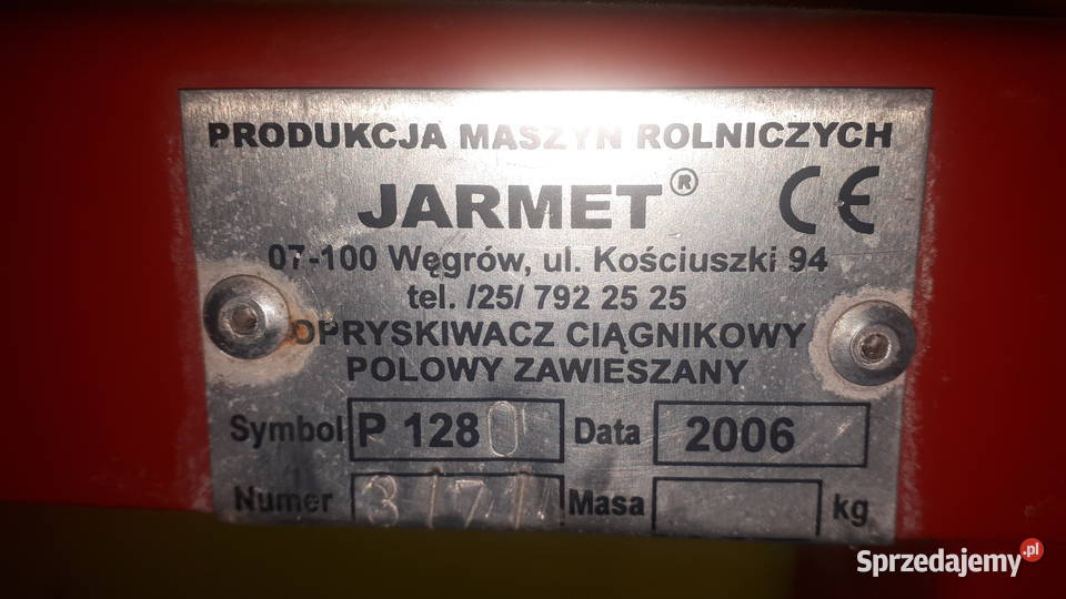 Opryskiwacz JarMet 300l nieuszkodzony sprzedam