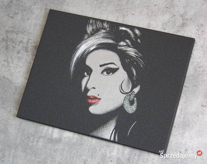 Amy Winehouse Obraz ręcznie grawerowany Staloryt Rękodzieło Sandomierz