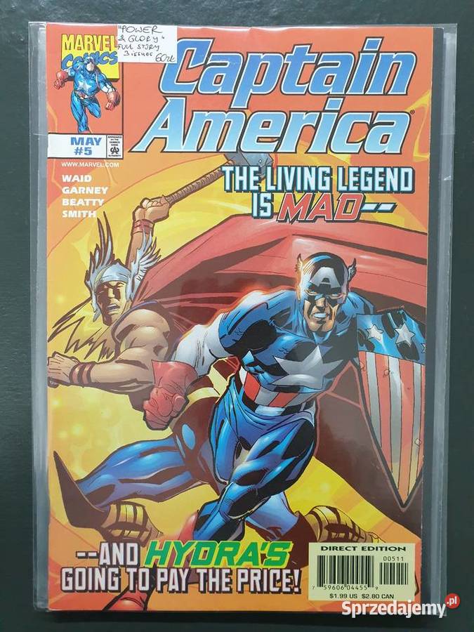 Captain America Power Glory 3 komiksy Marvel USA