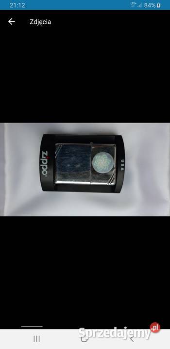 Zippo zapalniczka piękna benzyna 100 Oryg chrom Podkowa Leśna