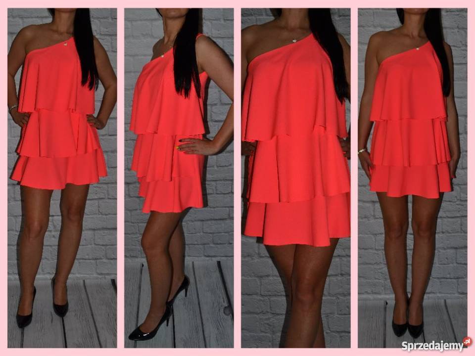 Unikatowa sukienka VERA Pby LUCA plisy M Rozmiar 38(M) Moda i Styl Żagań