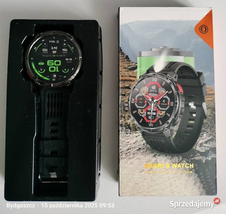 Sportowy smartwatch bateria 1100 mAh 17 cala sprzedam