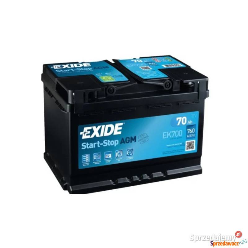 Akumulator 70Ah 760A Exide AGM Gdynia