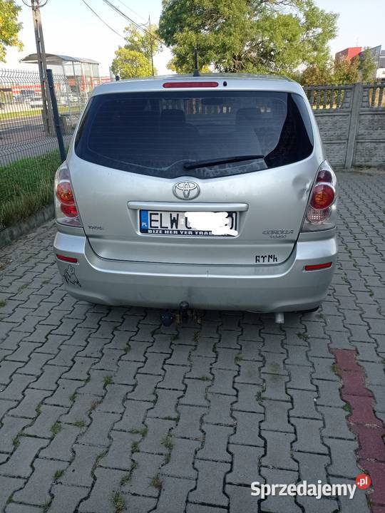 Toyota Corolla Verso 7os nieuszkodzony Rzgów