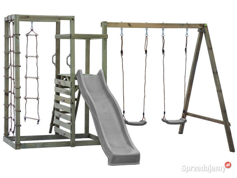 Plac zabaw dla dzieci Sebken 50 huśtawki drabinka zjeżdżalnia