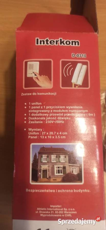 INTERKOM DOMOWY 220V NOWY Pszczyna