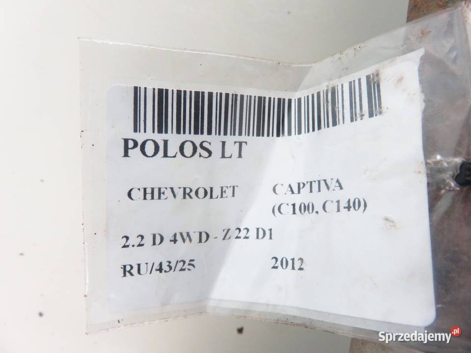 PÓŁOŚ LEWA TYLNA CHEVROLET CAPTIVA 22 D 96624821