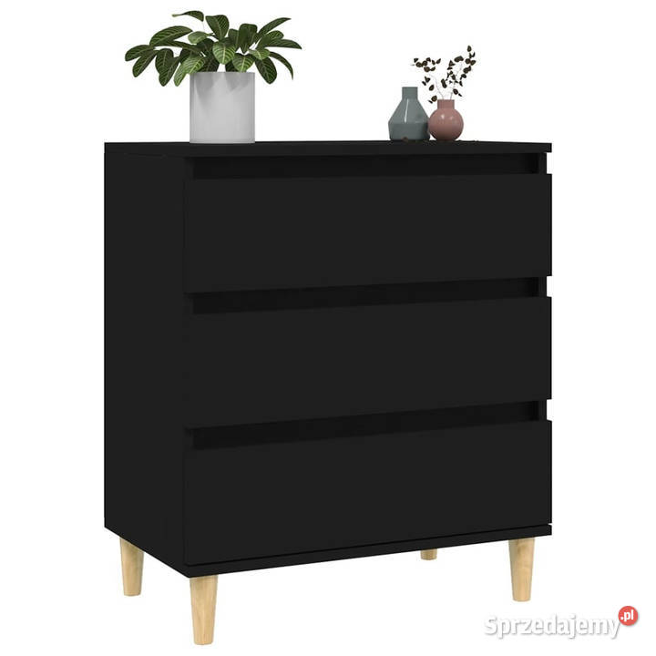 Komoda czarna 60x35x70 materiał drewnopochodny mazowieckie Warszawa