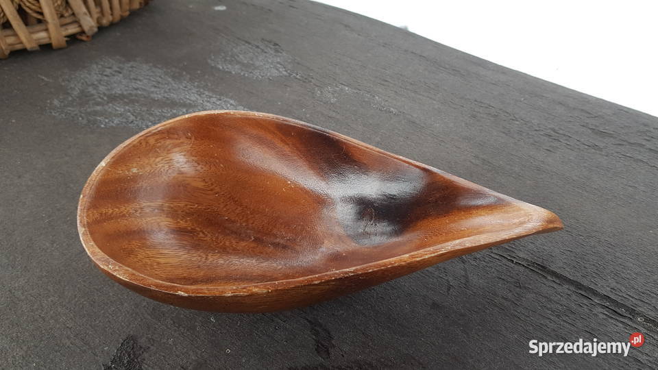 Drewniana miska o ciekawym kształcie Myszków sprzedam
