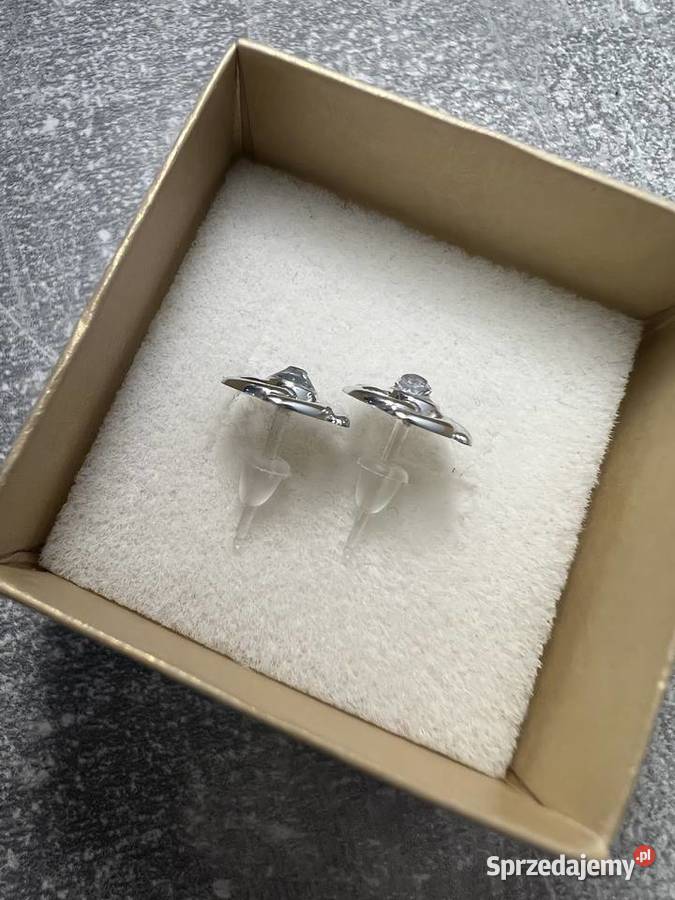 Kolczyki srebrne kwiaty podkarpackie Jasło