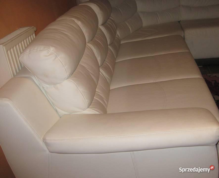 biały skórzany narożnik mazowieckie Warszawa