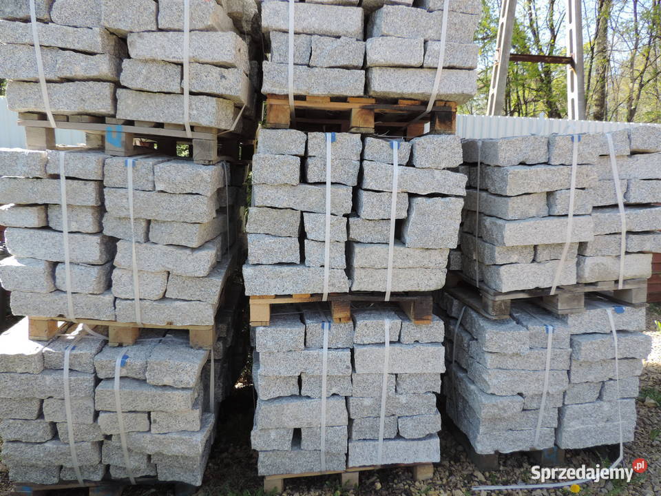Kostka granitowa czerwona VANGA 46 palisada małopolskie Oświęcim sprzedam