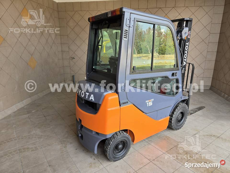 Wózek widłowy TOYOTA 8FDF15 KABINA 1800 mth Lędziny sprzedam