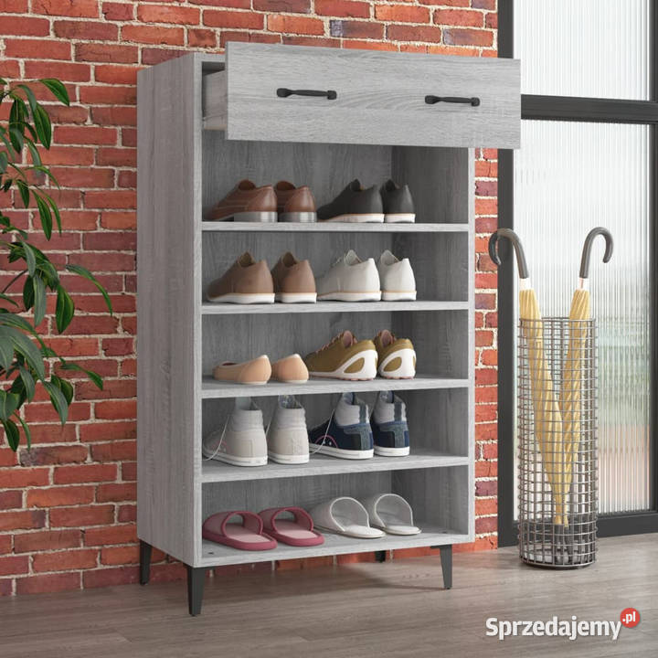Szafka na buty szary dąb sonoma 60x35x105 Warszawa