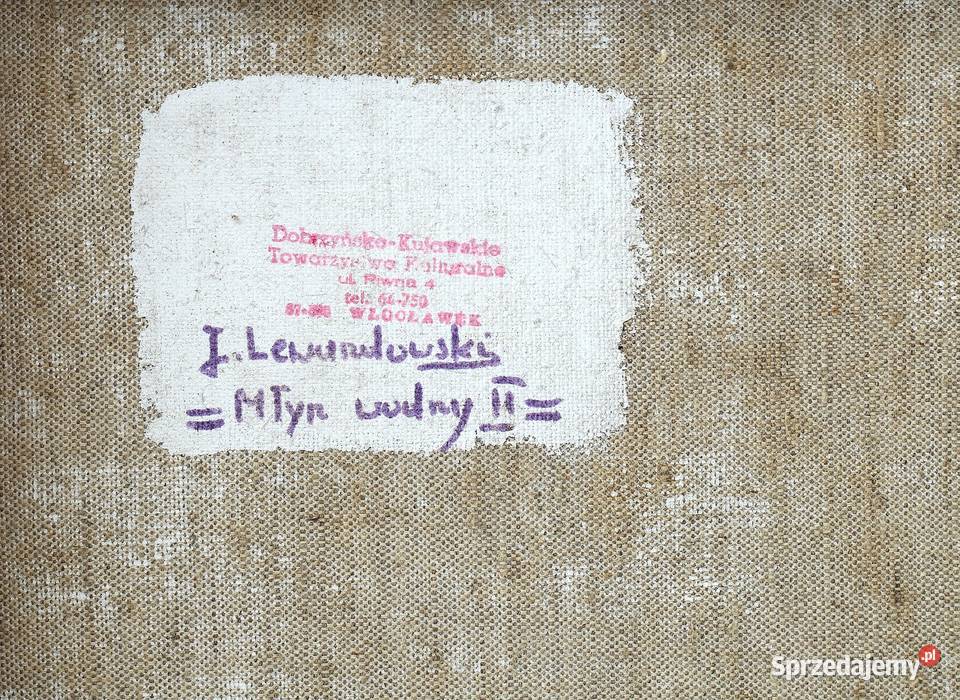 Jerzy Lewandowski Młyn Wodny olej na płótnie Malarstwo