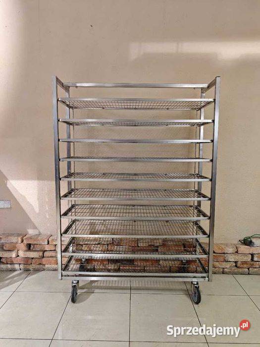 Solidny wózek do studzenia pieczywa 127x40x180 Góra