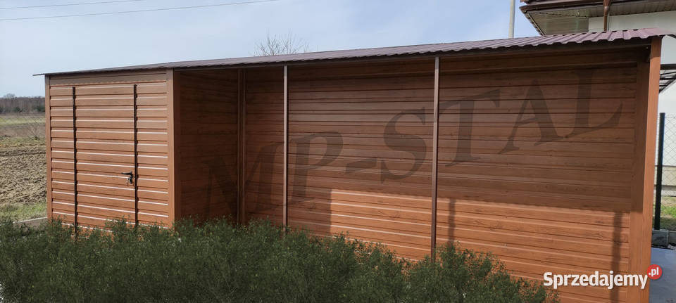 GARAŻE DREWNOPODOBNE DWUSPADOWE POZIOMY PANEL Garaże i miejsca postojowe podkarpackie Sarzyna sprzedam