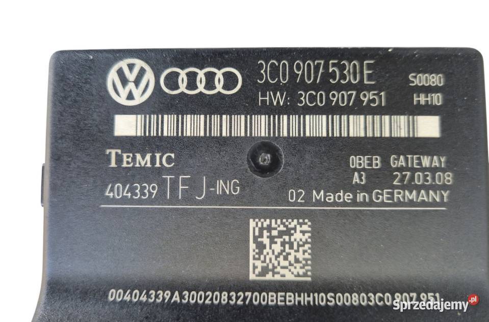 MODUŁ STEROWNIK GATEWAY VW PASSAT B6 3C0907530C Komputery