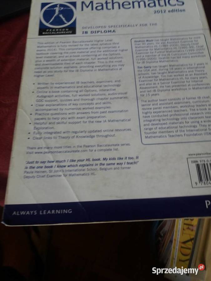Podręcznik Mathematics Standard Level mazowieckie Warszawa