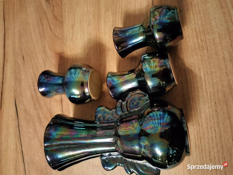 Wazony ceramiczneopalizujące prl zestaw