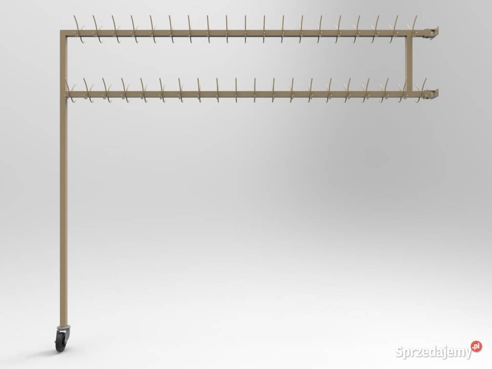 Wieszak stojącowiszący dwurzędowy 10 Ligota