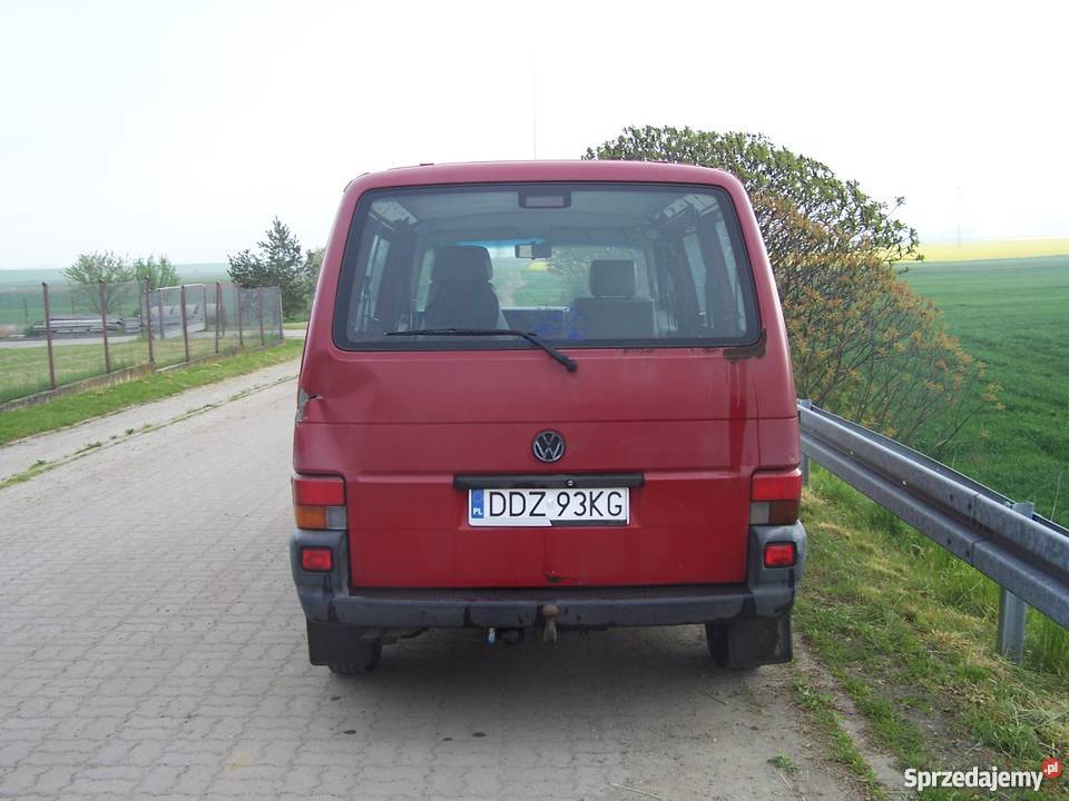 Volkswagen Transporter T4 25 TDI czerwony Łagiewniki