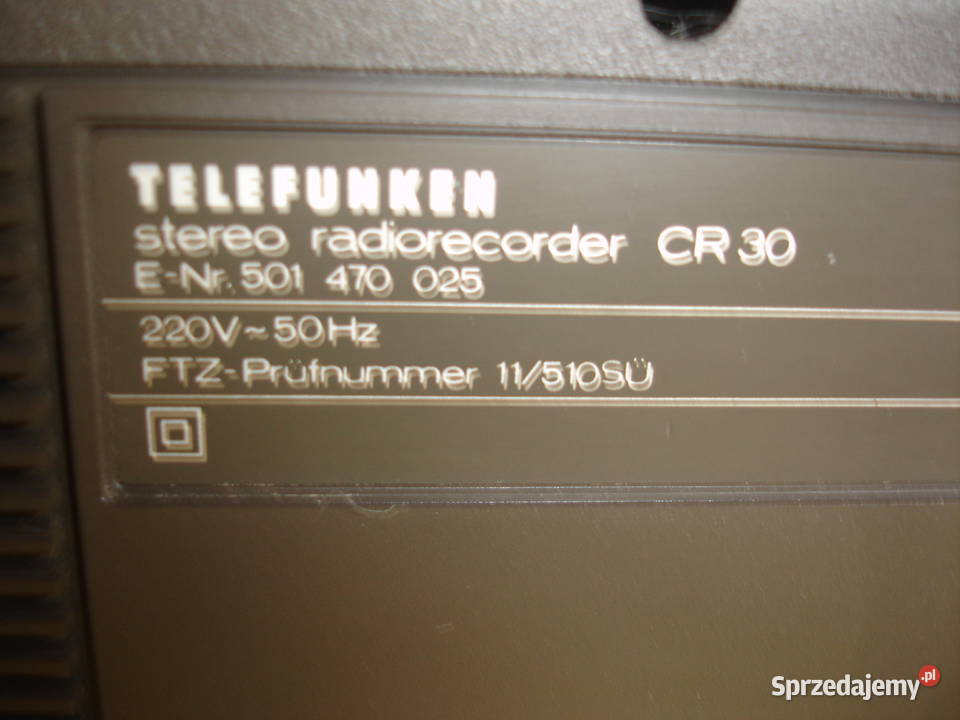 Radiomagnetofon TELEFUNKEN CR30 Zielona Góra