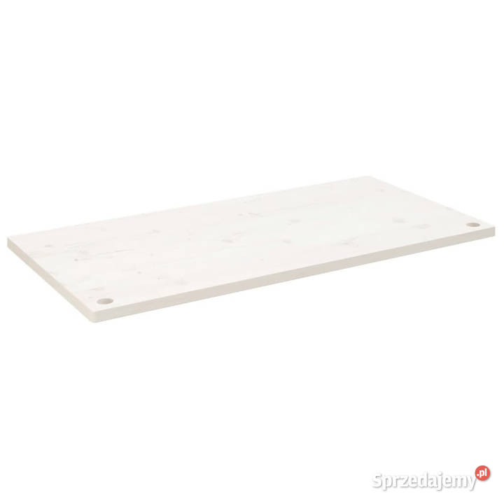 Blat biurka biały 100x50x25 lite drewno sosnowe mazowieckie