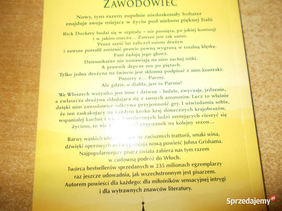 John Grisham Zawodowiec Rok wydania 2009 opolskie Głubczyce