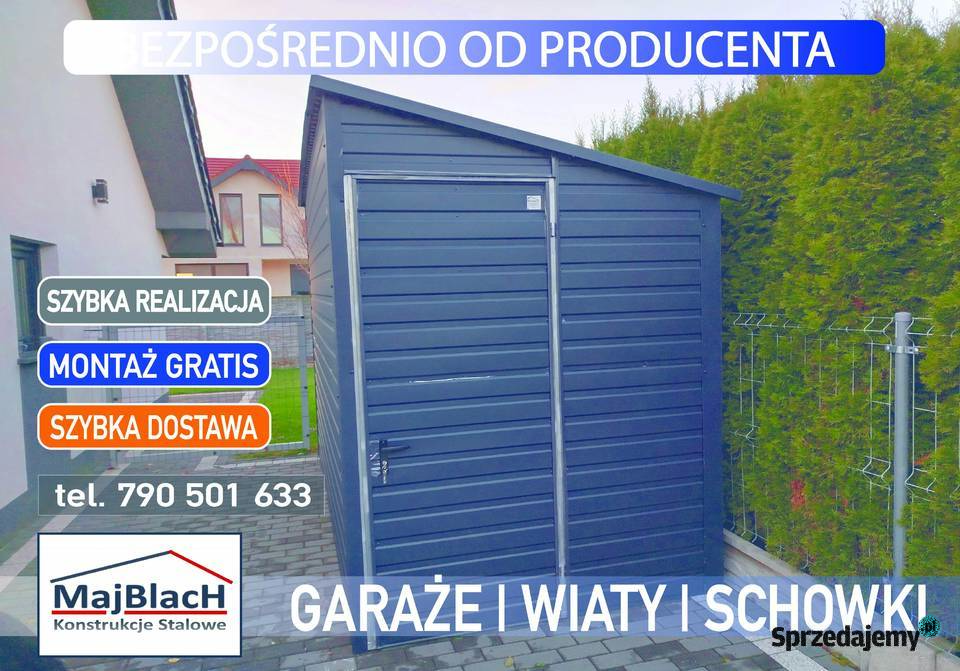 Wiatka Narzędziowa GARAŻ BLASZANY Domek Sieradz sprzedam