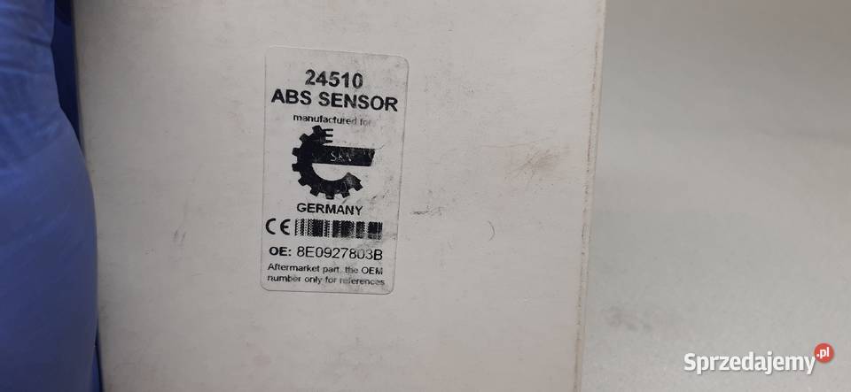 CZUJNIK ABS PRZÓD LP AUDI A4 B6 B7 8E0927803B osobowe