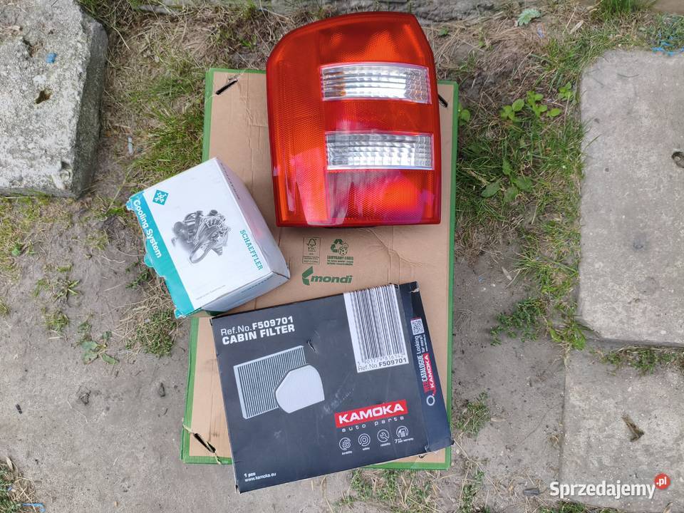 Lampa lewy tył tylna lewa pompa wody filtr Audi lubelskie