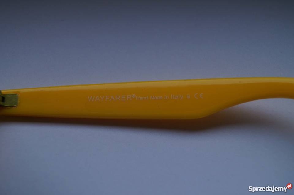 okulary wayfarer zółte oprawki hit lata Konin