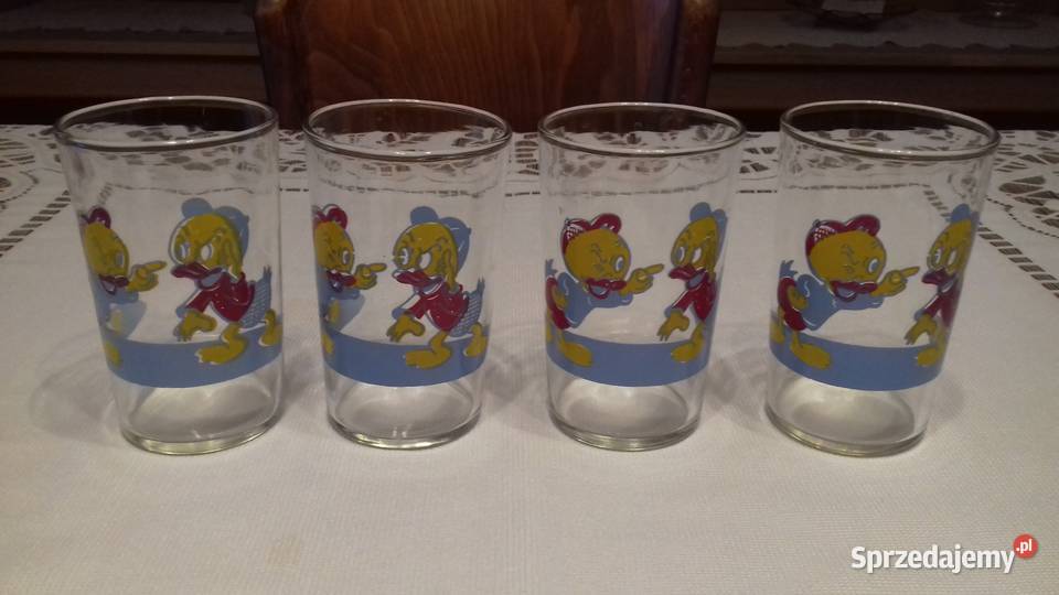 Szklanki klasyczne z kaczorkami Vintage do Kraków