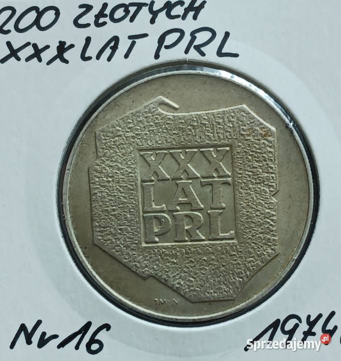 200 XXX Lat PRL 1974 r 16 mennicze Konin