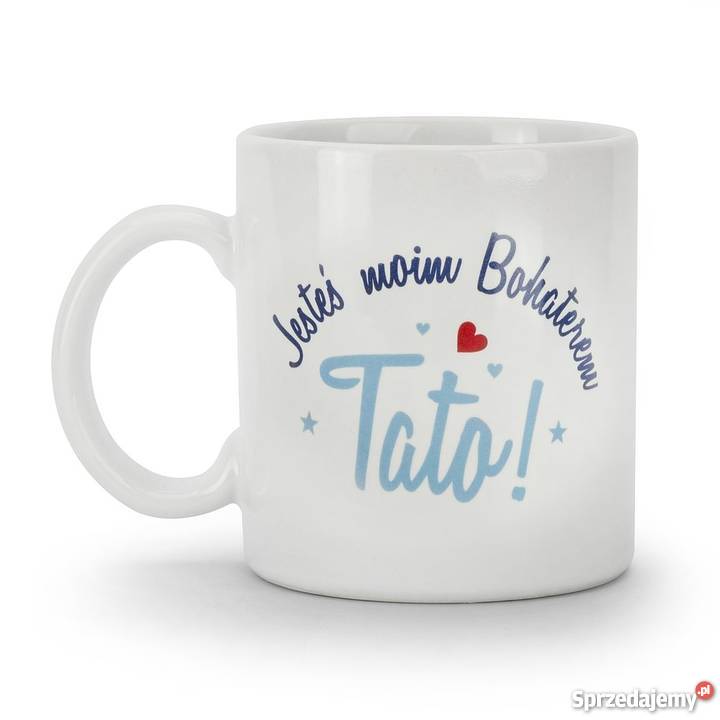 Kubek ceramiczny TATO JESTEŚ MOIM BOHATEREM AGD drobne wielkopolskie Poznań sprzedam
