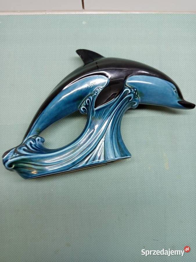 Figurka porcelana Vintage ładny DELFIN firmy
