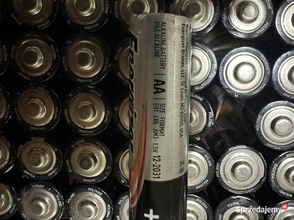 100x Baterie Energizer AA LR6 15V NOWE Ważne do