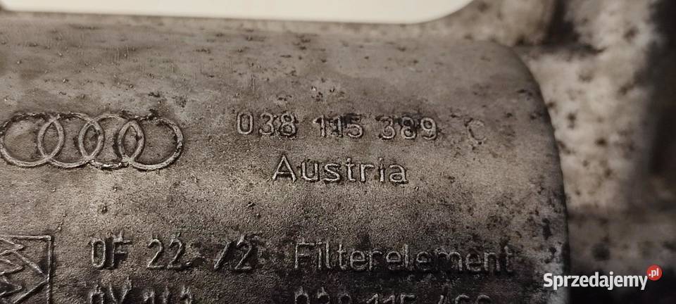 AUDI A3 8P OBUDOWA FILTRA OLEJU 038115466 osobowe